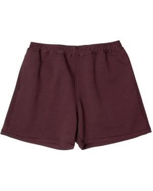 Yoshio Kubo Elasticated-Waistband Shorts - Purple