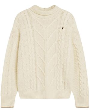 Scotch & Soda Jersey Con Cuello Alto - Blanco
