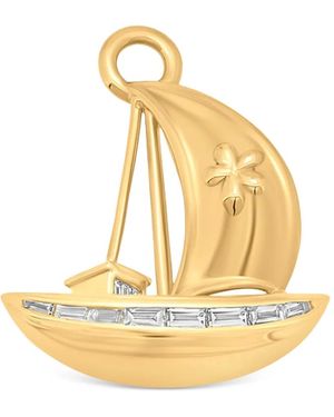 Sara Weinstock Sailboat-Motif Diamond Charm - Metallic