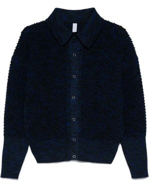 CFCL Lattice Knikat Cardigan - Blue