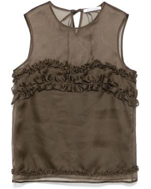 Cecilie Bahnsen Orietta Blouse - Gray