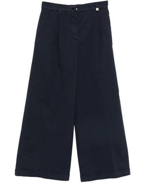 My Myths Pleated Wide-Leg Pants - Blue