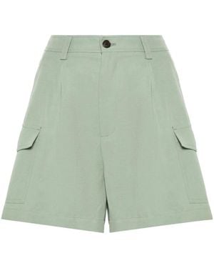 Woolrich Pleated Cargo Shorts - Green