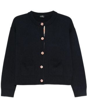 Paul Smith Cardigan Con Dettagli A Contrasto - Blu