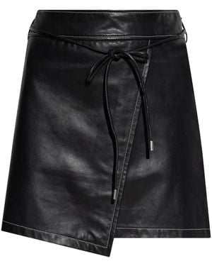 Paul Smith PS de Paul Smith Mini falda de cuero - Negro