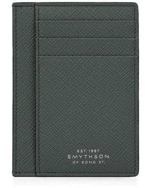 Smythson Large Panama Card Holder - Green