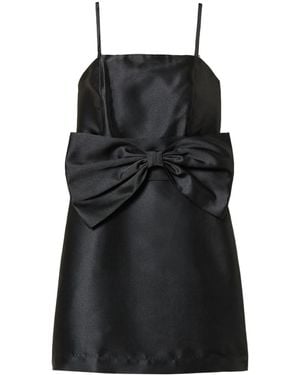 Twinset Abito Corto Con Fiocco - Nero