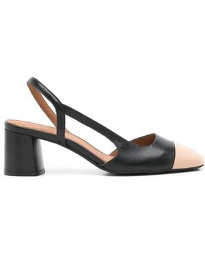 Sarah Chofakian Coucou Duo 45mm スリングバック パンプス - ブラック