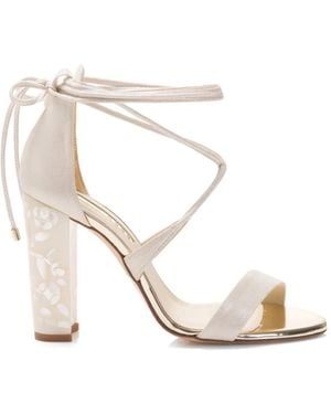 freya rose Flora Ankle-Strap Sandals - White