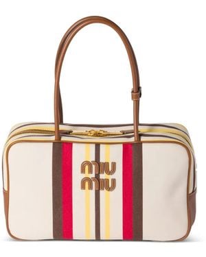 Miu Miu Bolso shopper Beau - Blanco