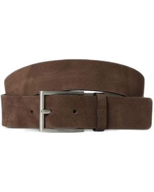 HUGO Suede Belt - Brown