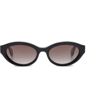 Gigi Studios Mila Oval-Frame Sunglasses - Grey