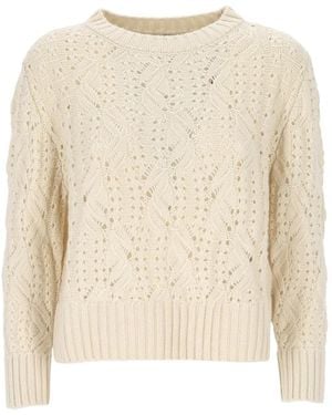 Agnona Long-Sleeve Jumper - Natural