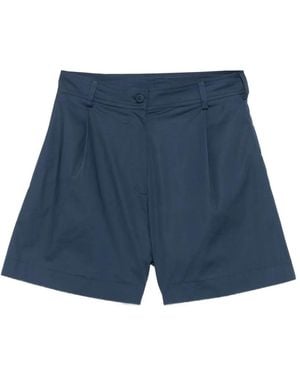 MOUTAKI Pantalones Cortos De Vestir - Azul