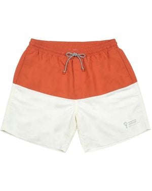 Brunello Cucinelli Drawstring Swim Shorts - White