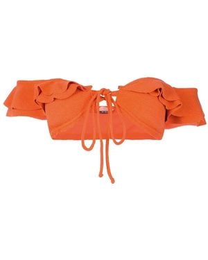 Clube Bossa Top de bikini Hopi con hombros descubiertos - Naranja