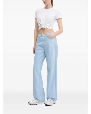adidas Jean À Détails Rayés - Bleu