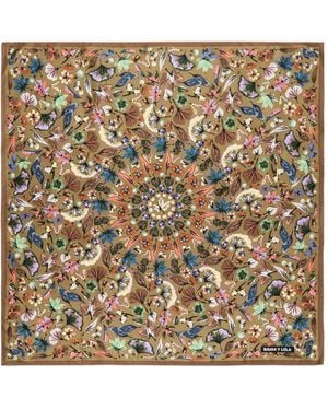 Bimba Y Lola Bronze Autumnal Kaleidoscope Scarf - Metallic