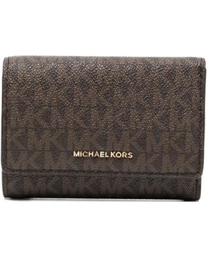 Michael Kors Medium Bryant Signature Logo Wallet - Gray