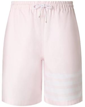 Thom Browne Short Oxford À 4 Bandes Signature - Pink