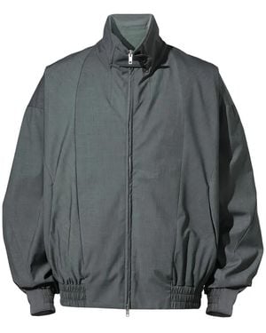 _J.L - A.L_ Panelled Zip-Up Jacket - Grey