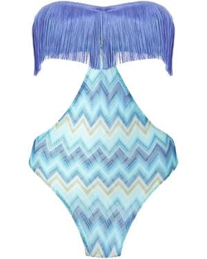Missoni Fringe Swimsuit - Blue