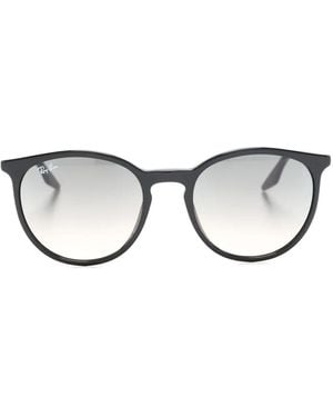 Ray-Ban ラウンドフレーム サングラス - ブラウン