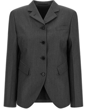 Jil Sander Single-Breasted Blazer - Black