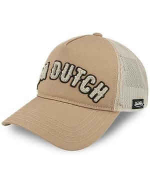 Von Dutch Buckl M Baseballkappe Mit Logo-Patch - Natur