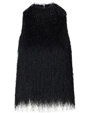 Liu Jo Fringed Top - Black