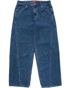 Eckhaus Latta Jeans mit weitem Bein - Blau