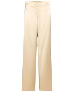 Fely Campo Pantalones de satén - Neutro