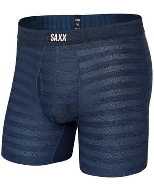 Saxx Underwear Co. Striped Boxer Briefs - Blue