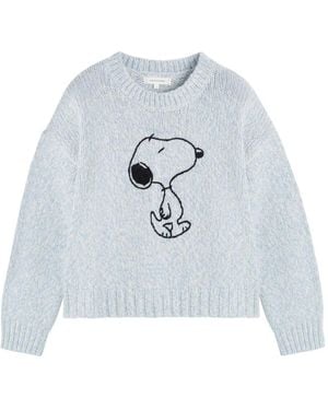 Chinti & Parker Snoopy Marl Jumper - White