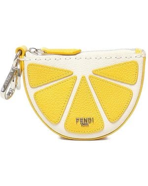 Fendi Llavero con forma de limón - Amarillo