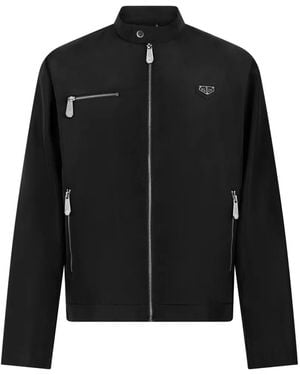 Philipp Plein Nylon Motor Jacket - Black