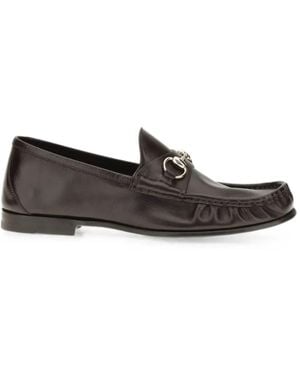 Gucci Horsebit Leather Loafers - White