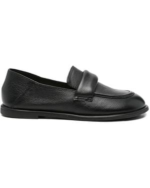 SERGIO MORETTI FIRENZE Leather Loafers - Black