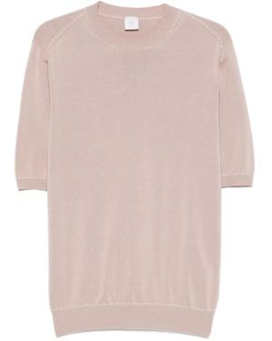 Eleventy Round-Neck T-Shirt - Pink
