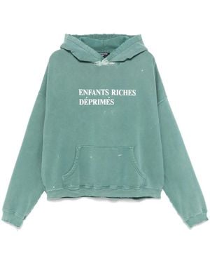 Enfants Riches Deprimes ロゴ パーカー - グリーン