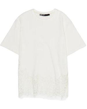 Bimba Y Lola Lace-Trim T-Shirt - White