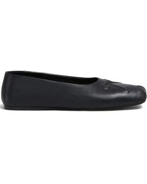 Marni Leather Ballerina Shoes - Black