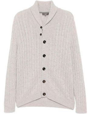 N.Peal Cashmere Garrick カーディガン - ホワイト