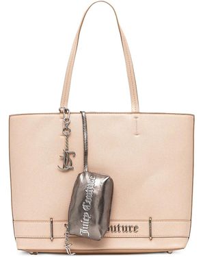 Juicy Couture Zip-Fastening Logo-Charm Tote Bag - Natural