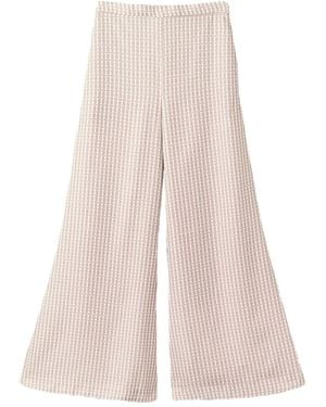 By Malene Birger ハイウエスト ワイドパンツ - ホワイト