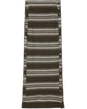Miss Sixty Striped Maxi Skirt - Gray
