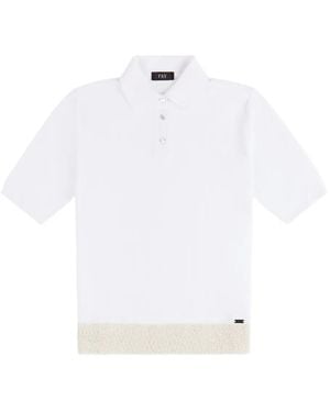 Fay Klassisches Poloshirt - Weiß