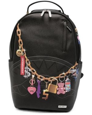 Sprayground Zaino The Mirage Con Ciondolo - Nero