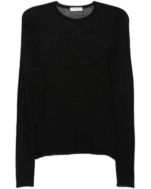 Majestic Filatures T-Shirt À Effet De Transparence - Black