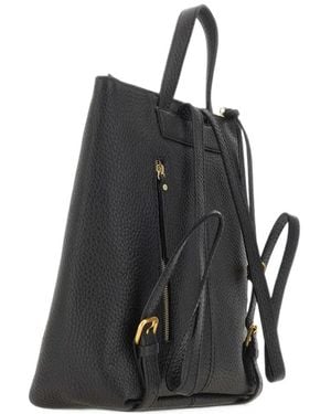 Gianni Chiarini Großer Sandra Rucksack Aus Gekörntem Leder - Schwarz